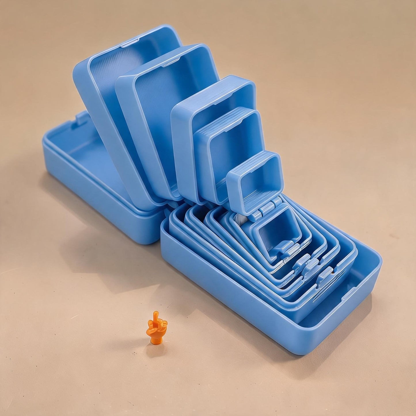 🖕Nested Middle Finger Prank Gift Box, 6-Layer Never Ending Surprise Gag Box