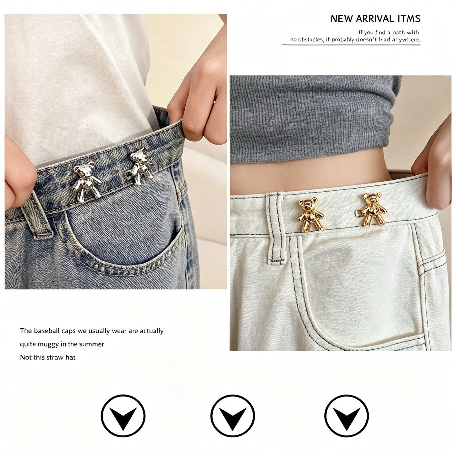 Bear-Shaped Belt Buckle, A Magical Tool For Adjusting Waist Size.