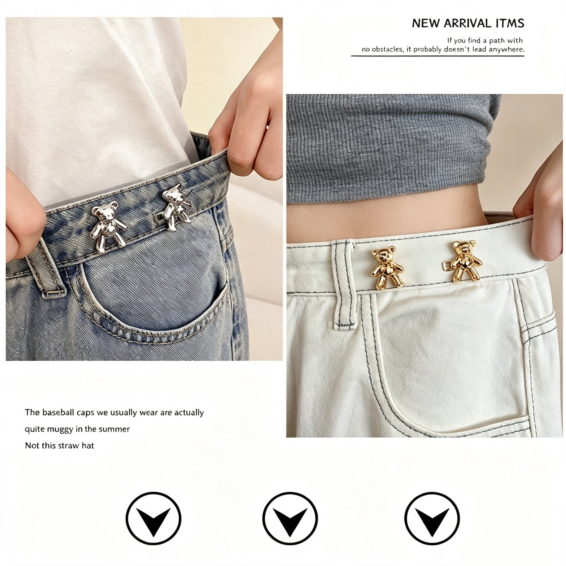 Bear-Shaped Belt Buckle, A Magical Tool For Adjusting Waist Size.