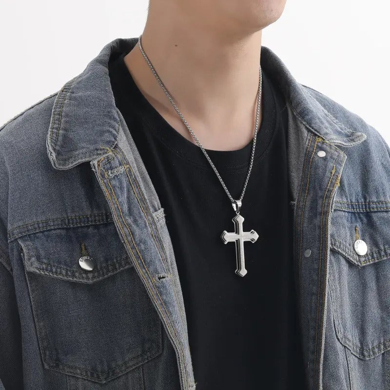 ✝️Men's Lord's Prayer Cross Necklace