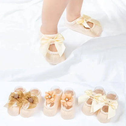 👼Baby Ballet Socks（3 Pairs）