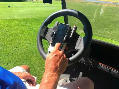 🌟⛳ Golf cart steering wheel phone holder