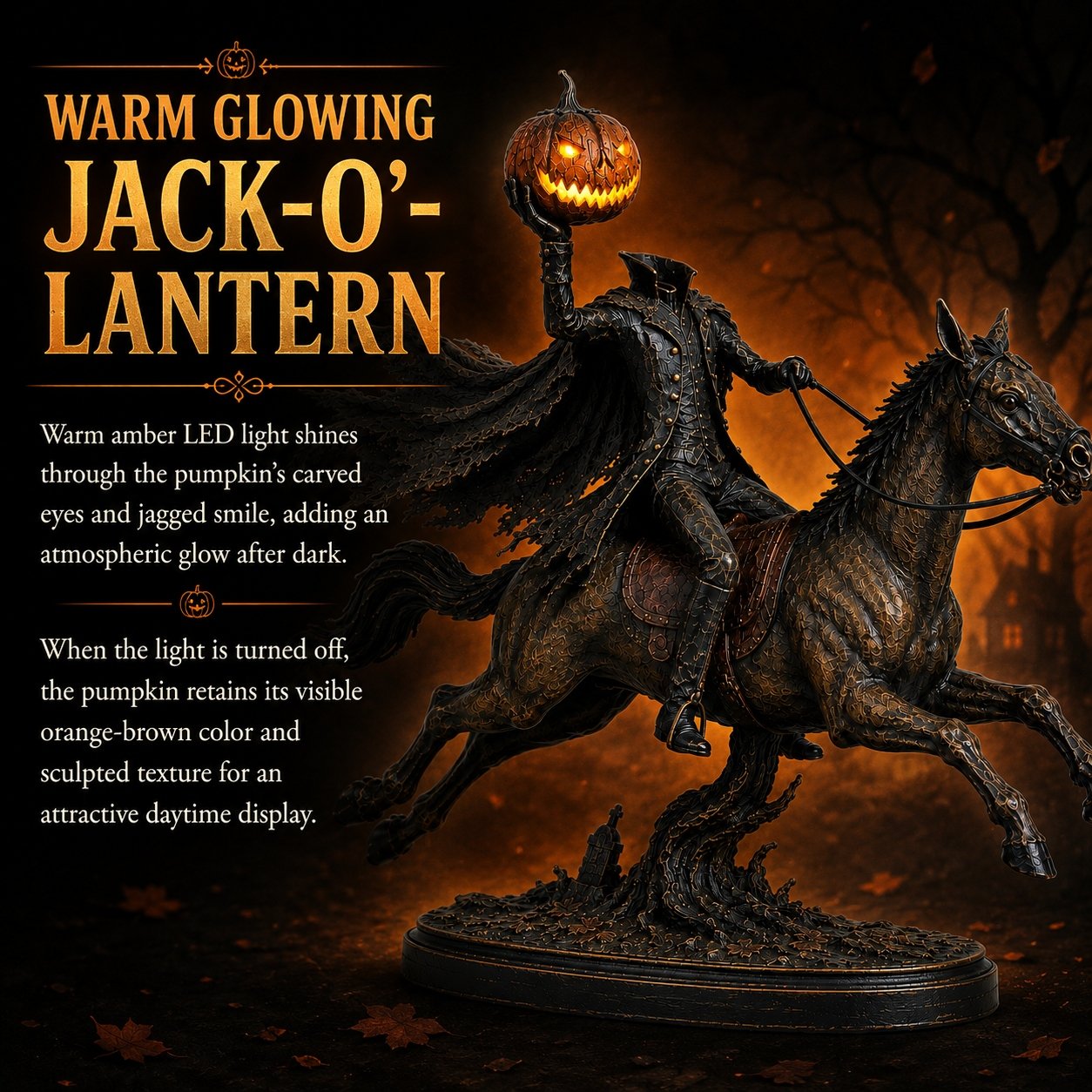 🎃🏇Midnight Chase Headless Horseman Statue | Awaken the Legend of the Hollow