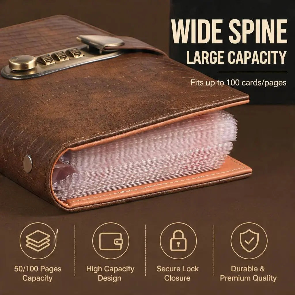 100‑Transparent‑Pocket Currency Collectors Album, Top‑Grade PU Leather📘 - image 6