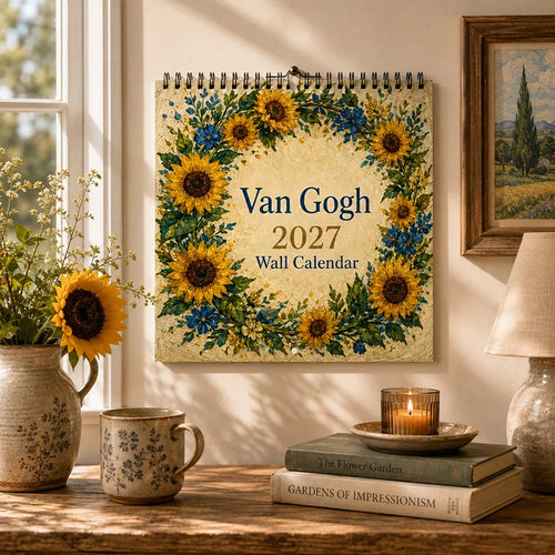 🎨 Van Gogh–Inspired 2027 Wall Calendar  -12 Beautiful Artworks to Brighten Every Month