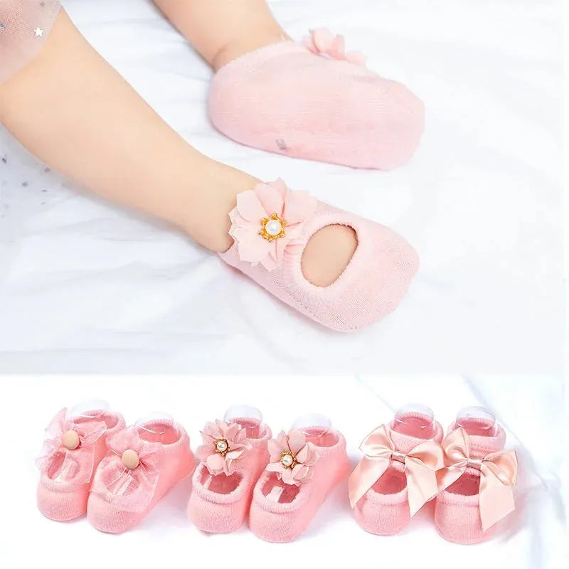 👼Baby Ballet Socks（3 Pairs）