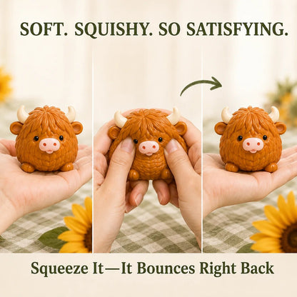 🐮 Highland Cow Squishy Collection | 12-Piece Harvest Herd or 24-Piece Holiday Collector’s Edition with Unique Characters & Secret Cow ✨(📦Buy 2 Free Shipping)