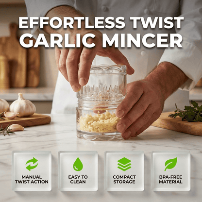 🔥🧄 Effortless Manual Garlic Twister & Mincer