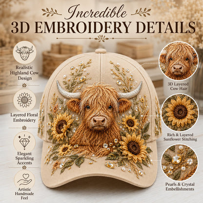 🦬Highland Cow Cap🧢(Breathable & Lightweight Comfort & Unisex Fit)