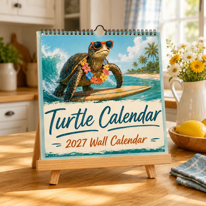 🐢 Ride the Waves Through 2027｜Turtle Wall Calendar