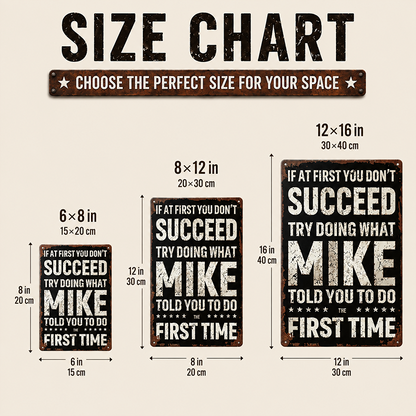 😄 Witty Distressed Vintage Metal Wall Sign, Funny Conversation‑Starter Plaque for Garage & Office