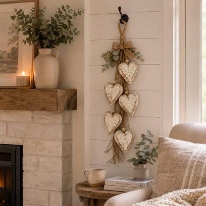 🤎 Hanging Heart Wall Decor