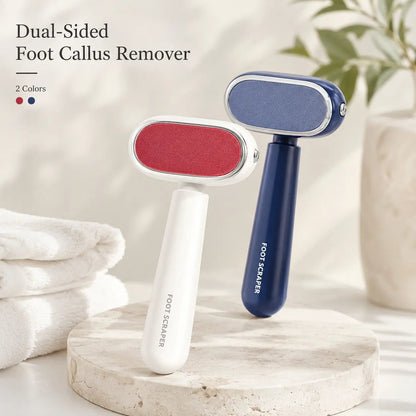🔥Last Day 50% OFF - Dual‑Sided Foot Callus Remover, Replaceable Stainless Steel Blade Foot Scraper 🦶