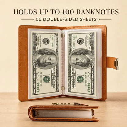 100‑Transparent‑Pocket Currency Collectors Album, Top‑Grade PU Leather📘 - image 4