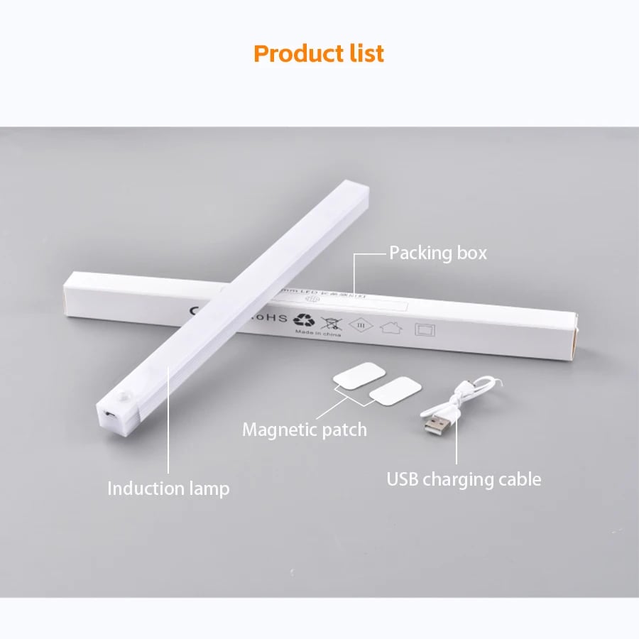 Punch-free Smart Sensor Magnetic Rechargeable LED Lights
