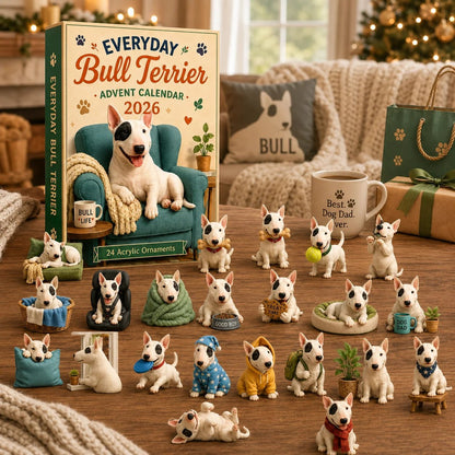 ✨🐶Everyday Bull Terrier Advent Calendar 2026 - 24-Day Festive Countdown