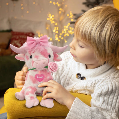 🔥Last Day 49% OFF💘🐮Adorable Pink Highland Cow Plush