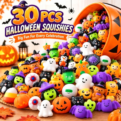 🔥 50% OFF - 🎃 30PCS Halloween Mochi Squishy Toys