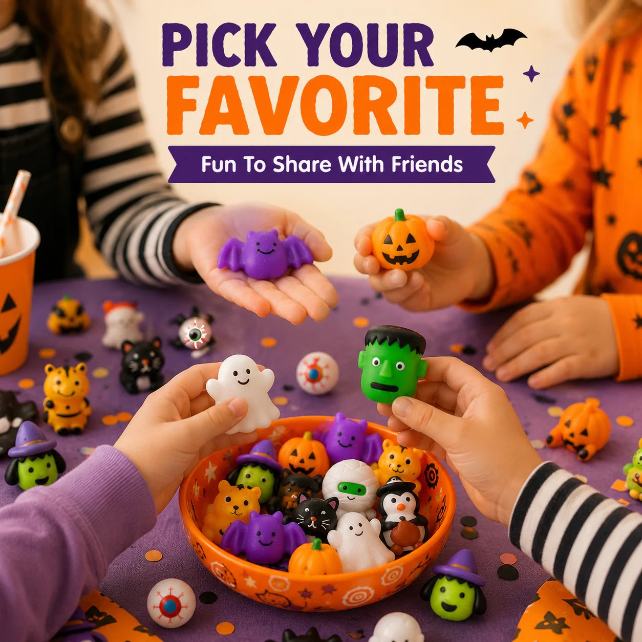 🔥 50% OFF - 🎃 30PCS Halloween Mochi Squishy Toys