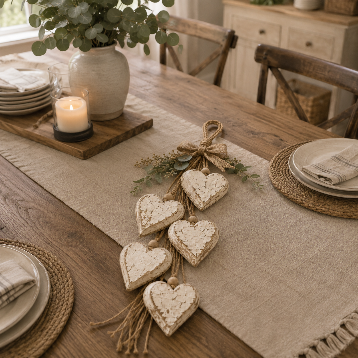 🤎 Hanging Heart Wall Decor