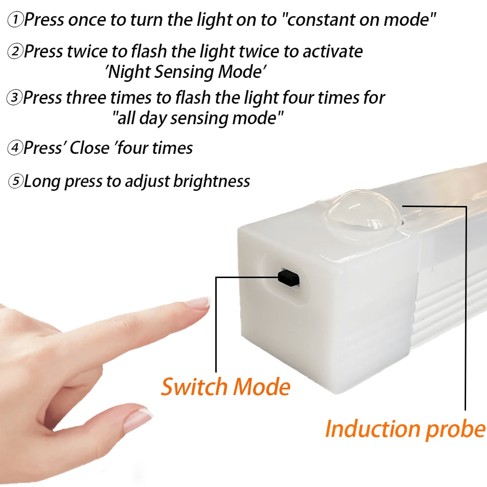 Punch-free Smart Sensor Magnetic Rechargeable LED Lights