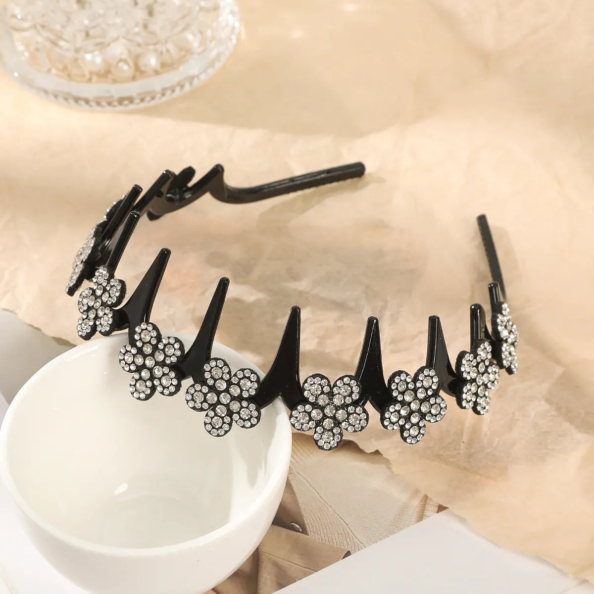 ✨ Wavy Butterfly Headband Set – Non‑Slip, Sparkling, 4 Colors