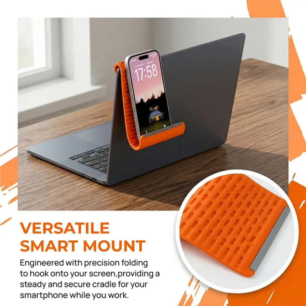 Flexible Silicone Aluminum Phone Holder Stand - Bendable Rollable Foldable Design