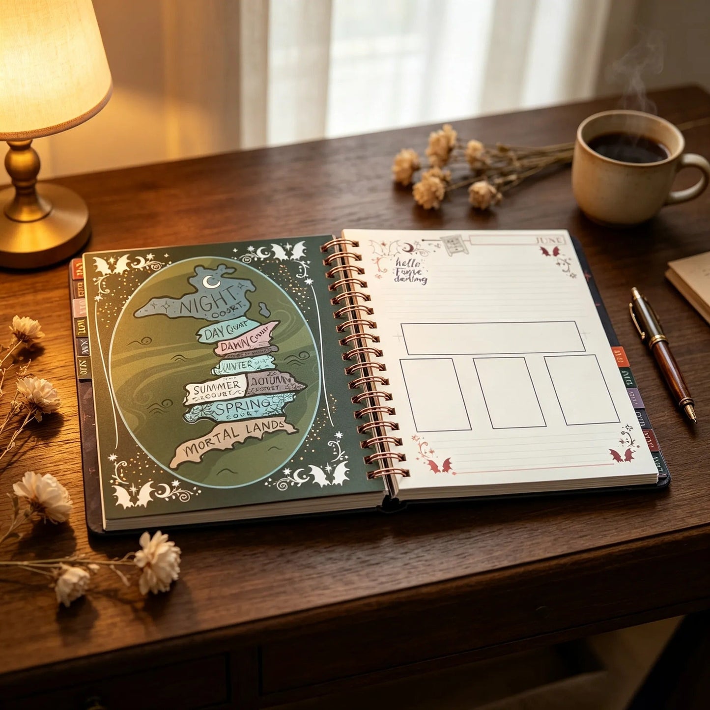 🌙 A Court of Thorns and Roses: Velaris 2027 Weekly Planner ✨ Officially Licensed Fantasy Organizer