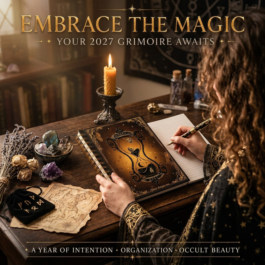 ✍️📕Waiting for the Night: The Witching Hour 2027 Weekly Planner🖤Gothic Romance & Practical Magic for the Year Ahead.