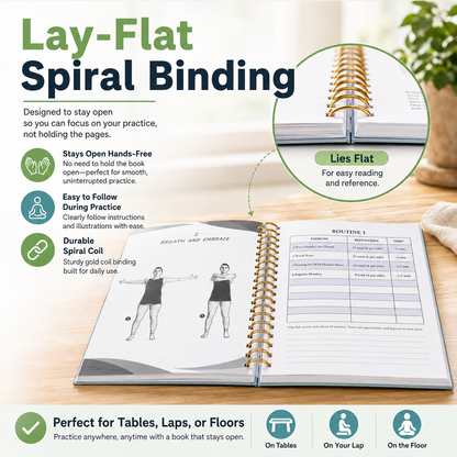 🔥Tai Chi Walking for Seniors, Spiral Bound 28 Day Morning Plan