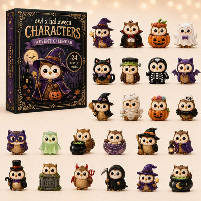 🦉Whimsical Owls Advent Calendar 2026 - 24-Day Festive Countdown, Acrylic Charms Blind Box - Gift For Animal Lovers