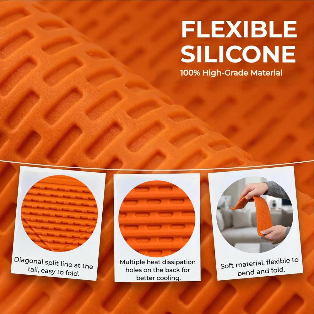 Flexible Silicone Aluminum Phone Holder Stand - Bendable Rollable Foldable Design