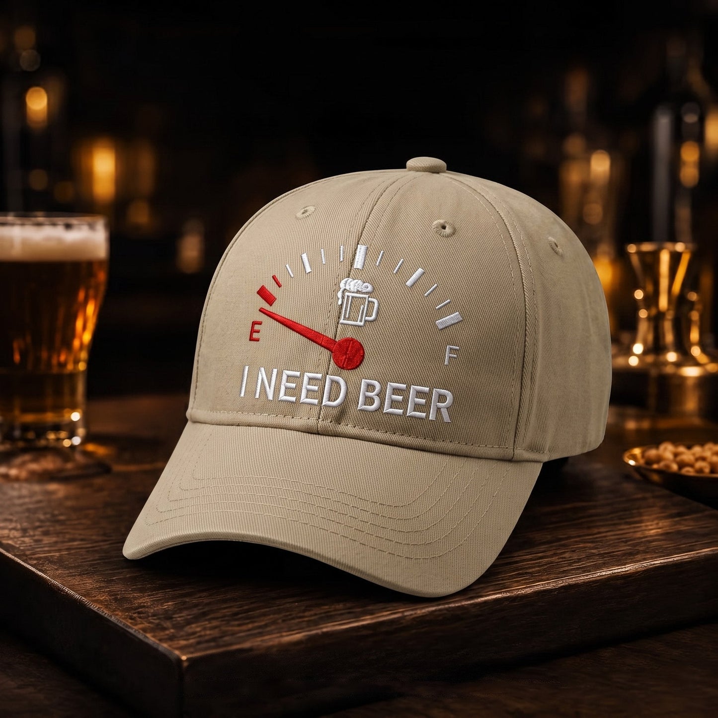 🍺I NEED BEER Embroidered Baseball Cap