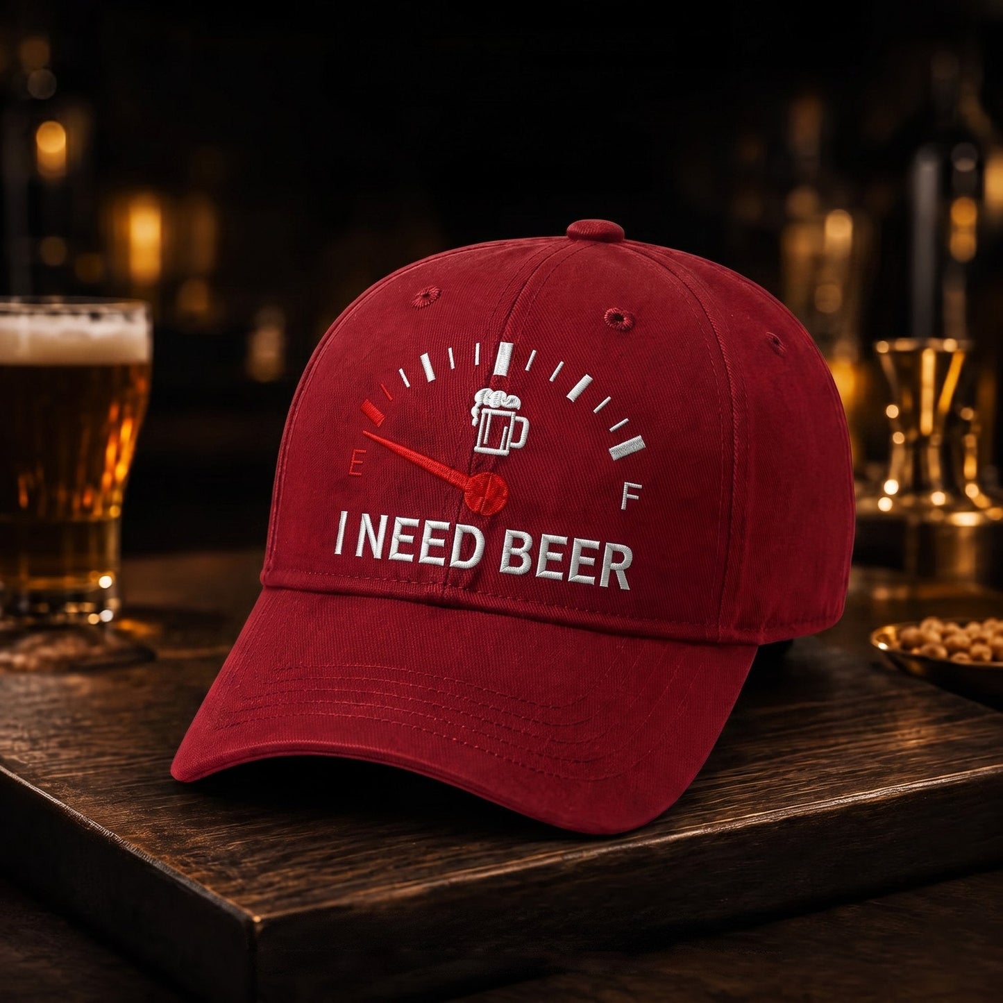 🍺I NEED BEER Embroidered Baseball Cap
