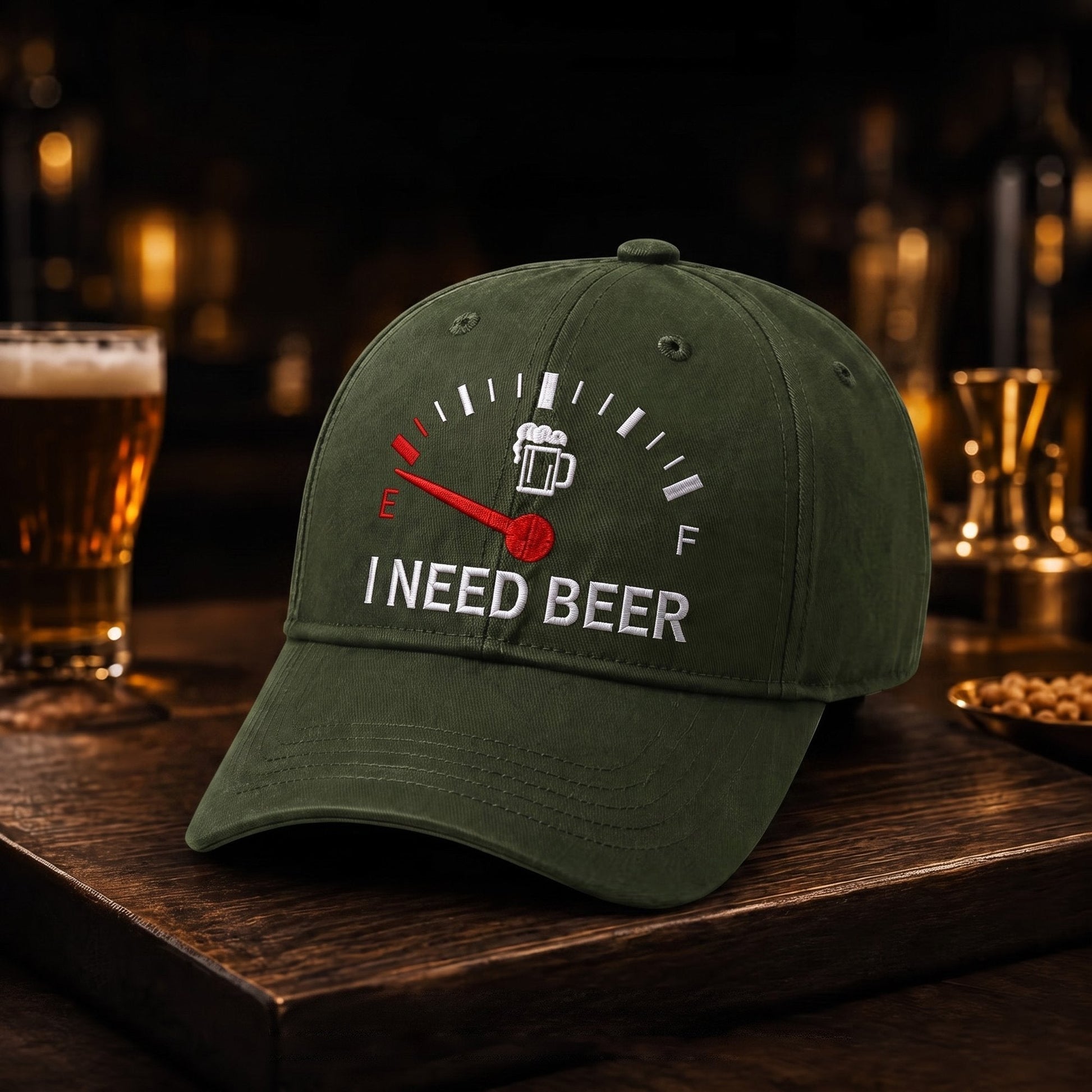 🍺I NEED BEER Embroidered Baseball Cap