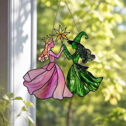 🔮Princess & Witch Colorful Suncatcher