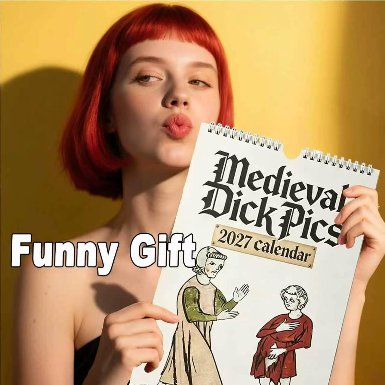 🎄Christmas Sale - 49% Off-Funny Medieval Pics Wall Calender 2027