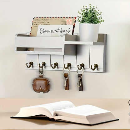🔥 Wall‑Mounted Mail & Key Holder