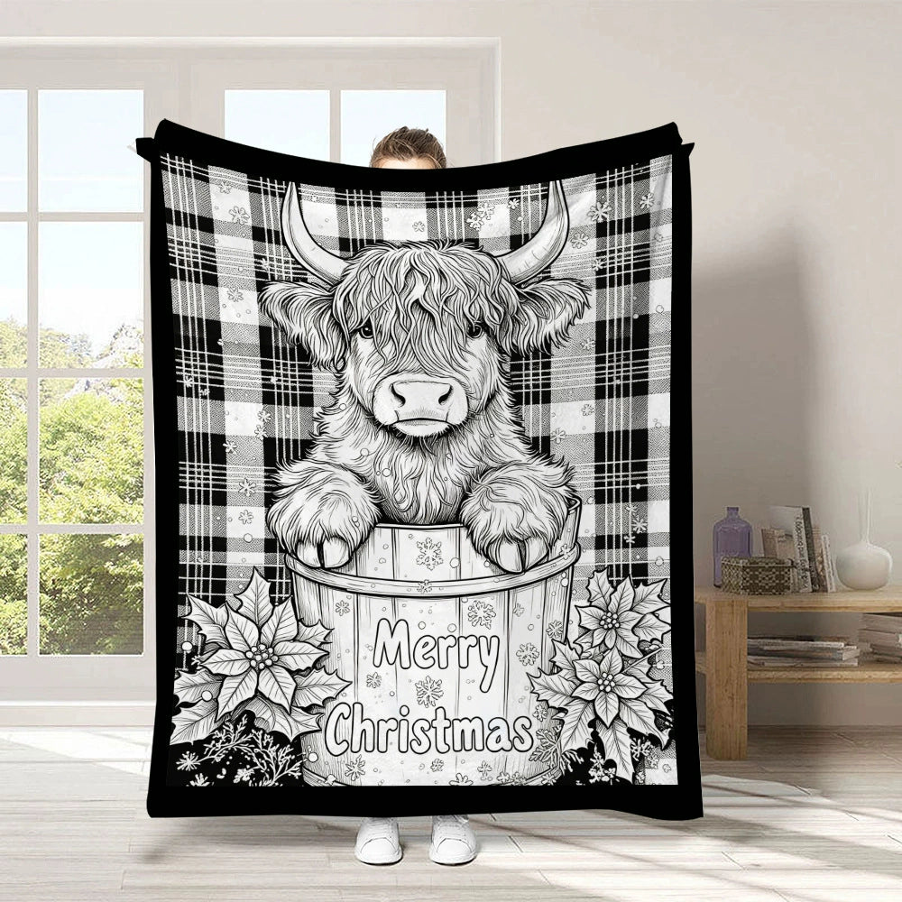 🎨Halloween Colouring Sherpa Blanket| Washable, Reusable, DIY Spooky Decor & Family Craft Gift
