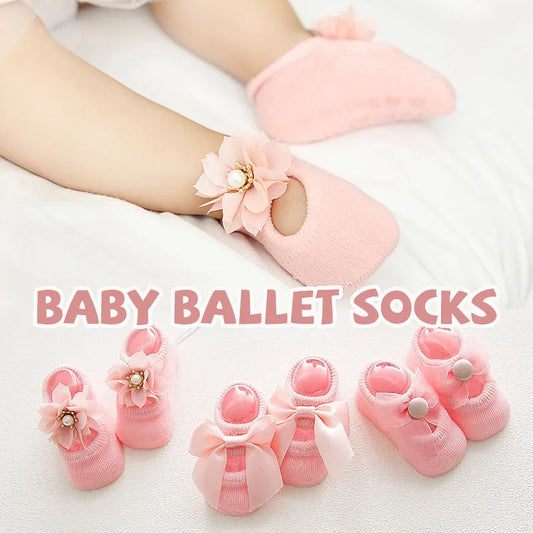 👼Baby Ballet Socks（3 Pairs）