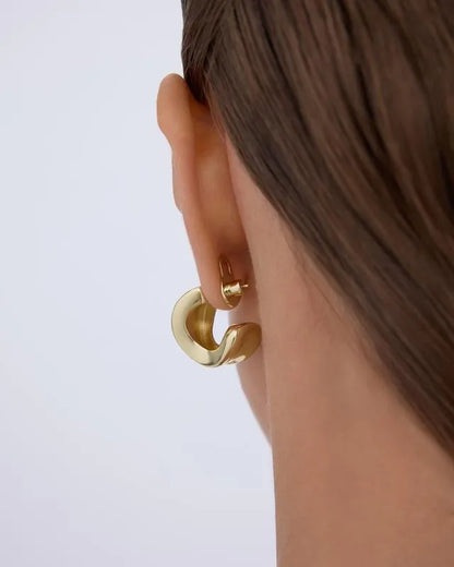 💥Buy 1 get 1 free 🔥18K Gold Plated Lobe Lifters for Heavy Earrings for Women - Earring Backs for Droopy Ears