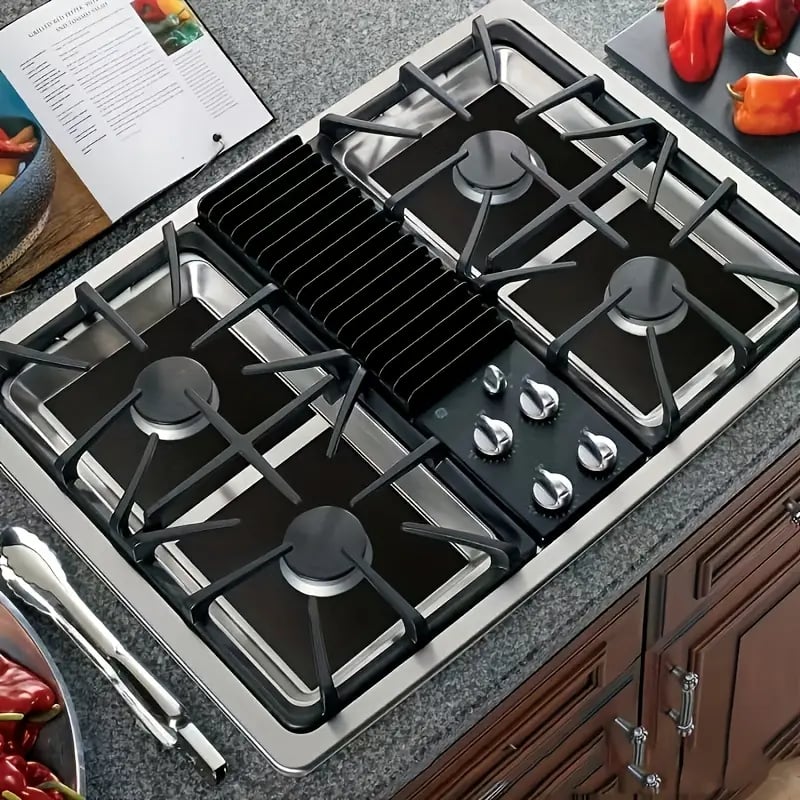 🔥Last Day 50% OFF🏆4-Piece Reusable Non-Stick Gas Stove Burner Covers – Heat-Resistant & Washable