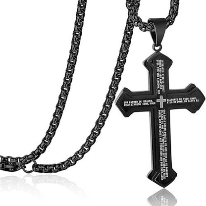 ✝️Men's Lord's Prayer Cross Necklace