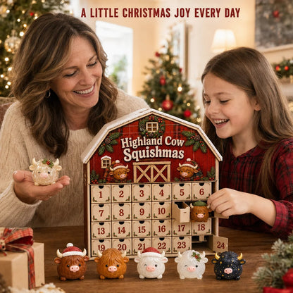 🐮 Highland Cow Squishy Collection | 12-Piece Harvest Herd or 24-Piece Holiday Collector’s Edition with Unique Characters & Secret Cow ✨(📦Buy 2 Free Shipping)