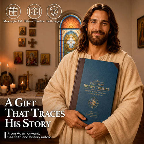 🔥📜Synchronological History Chart – 6,000 Years of Biblical & World Events in One Fold-Out Timeline