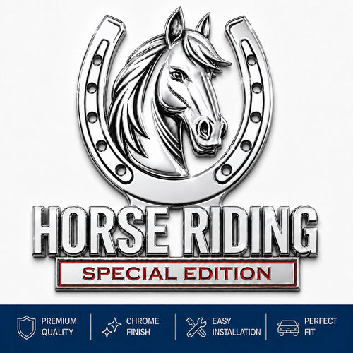 🐎 Horse Riding Special Edition™ 3D Chrome Metal Vehicle Emblem