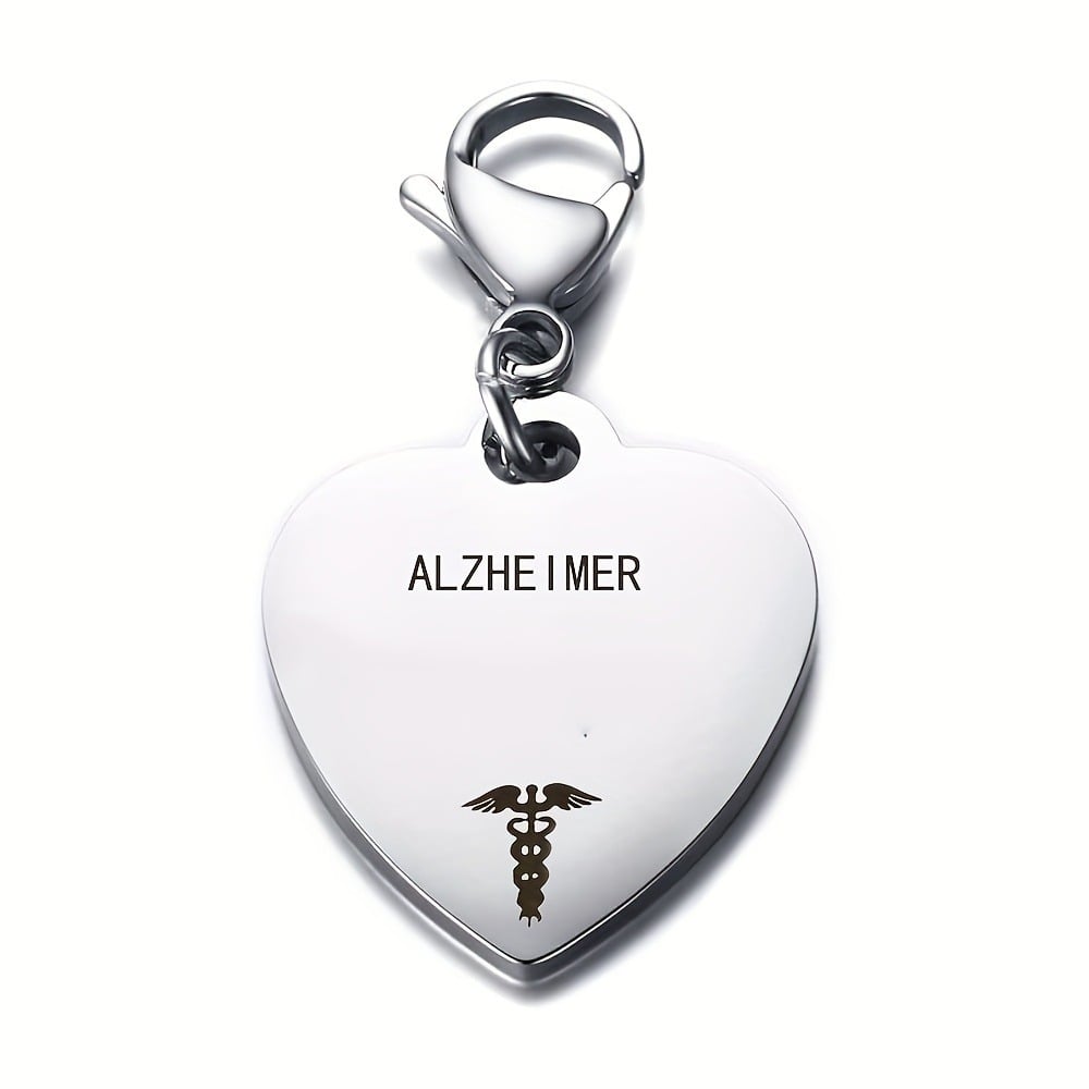 🔥💝Unique Heart-Shaped Medical ID Pendant Keyring🏥