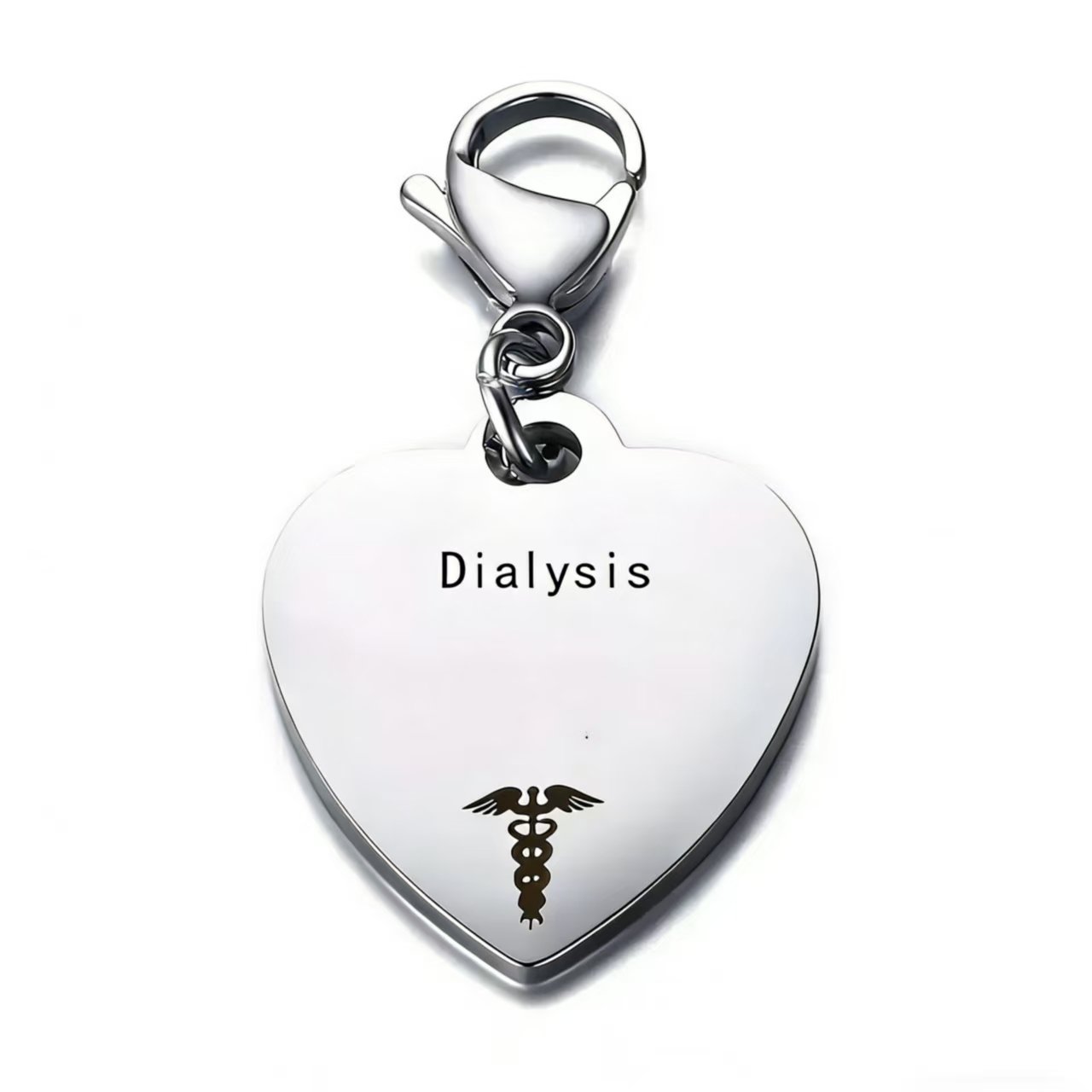 🔥💝Unique Heart-Shaped Medical ID Pendant Keyring🏥