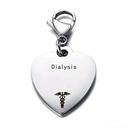 🔥💝Unique Heart-Shaped Medical ID Pendant Keyring🏥