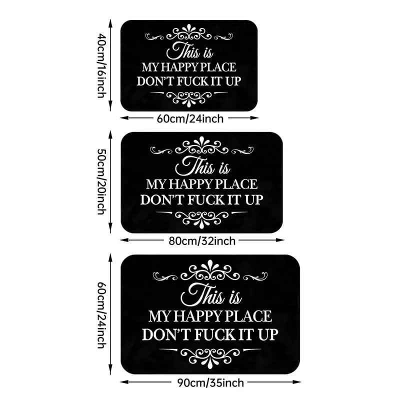 🔥Funny “This Is My Happy Place Don’t F*ck It Up” new doormat🤣